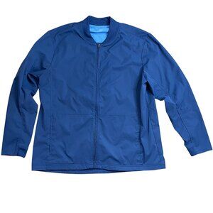 Medelita Element Scrub Jacket Womens Size XL Blue‎ Full Zip Nurse Medical Dental